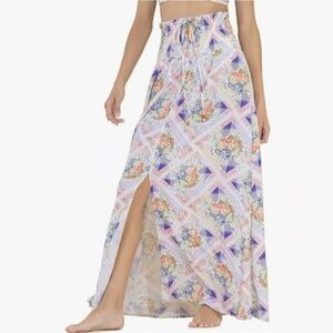Maaji Floral Maxi Skirt with Slit